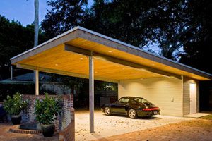 Carport met berging